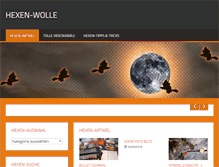Tablet Screenshot of hexen-wolle.de